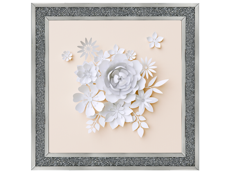 3D White Paper Flowers