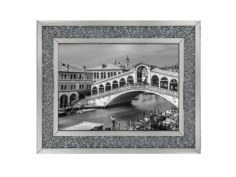 Famous Rialto bridge, Venice (Black & White)