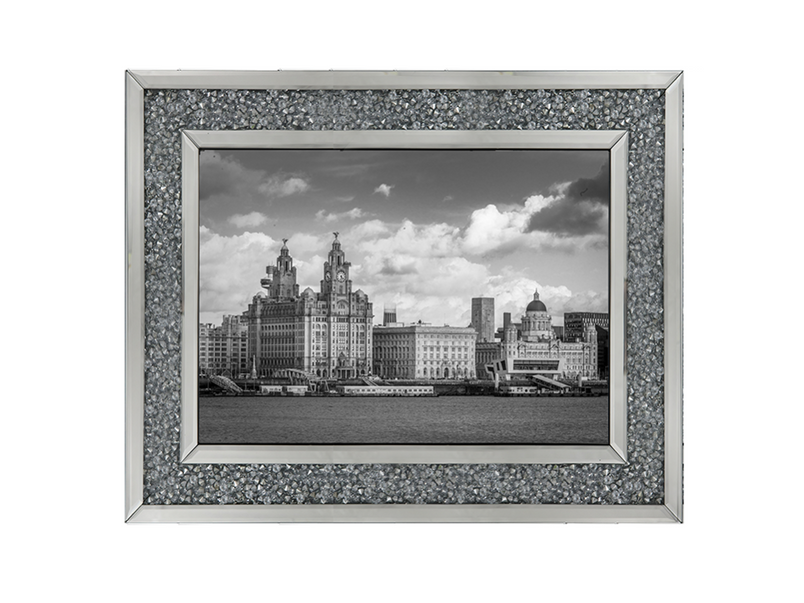 Liverpool city skyline across the River Mersey