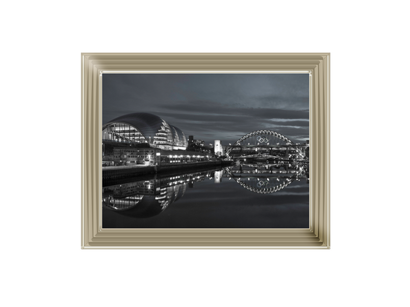 The Sage Gateshead and the Tyne bridge, Newcastle Upon Tyne I