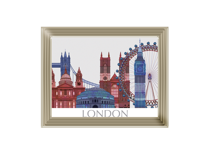London Landmarks , Red Blue II