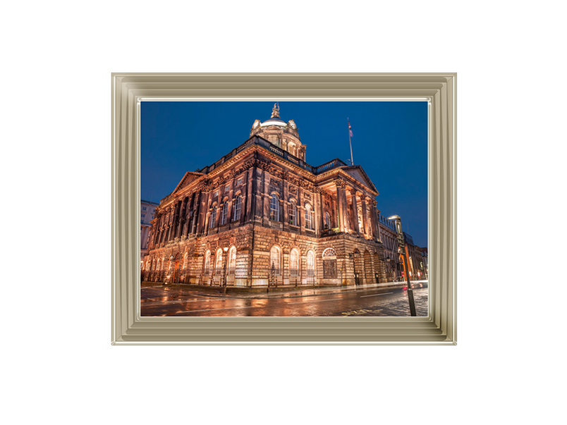 Town Hall Building at night