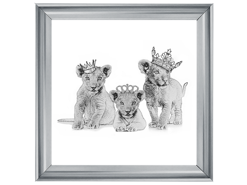 Three crowned cubs