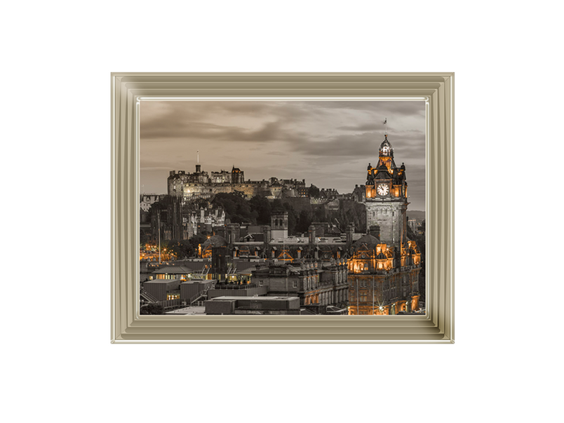 Edinburgh Castle and The Balmoral Hotel