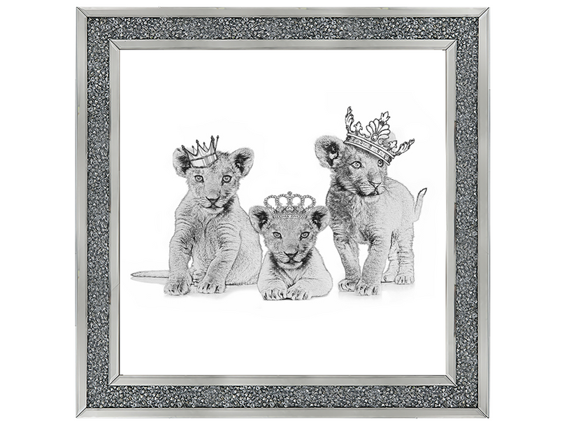 Three crowned cubs