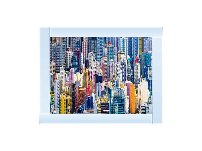 Multi-Coloured Cityscape