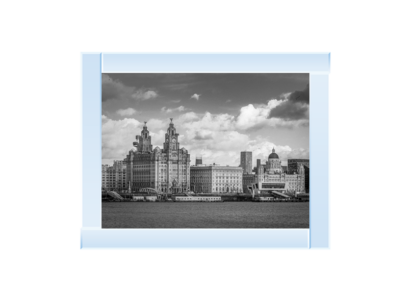 Liverpool city skyline across the River Mersey