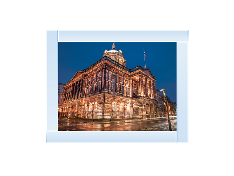 Town Hall Building at night