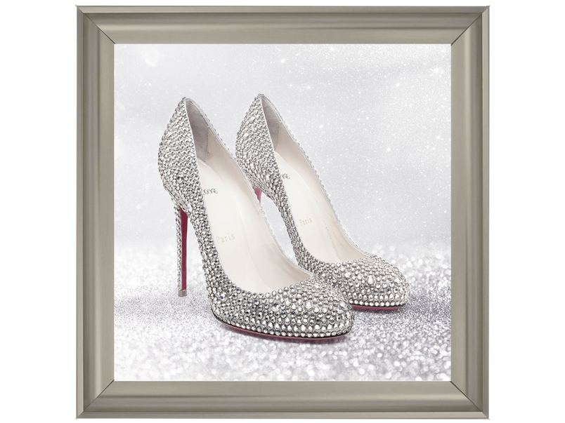 Jewelled Inspire Shoe with a red heel