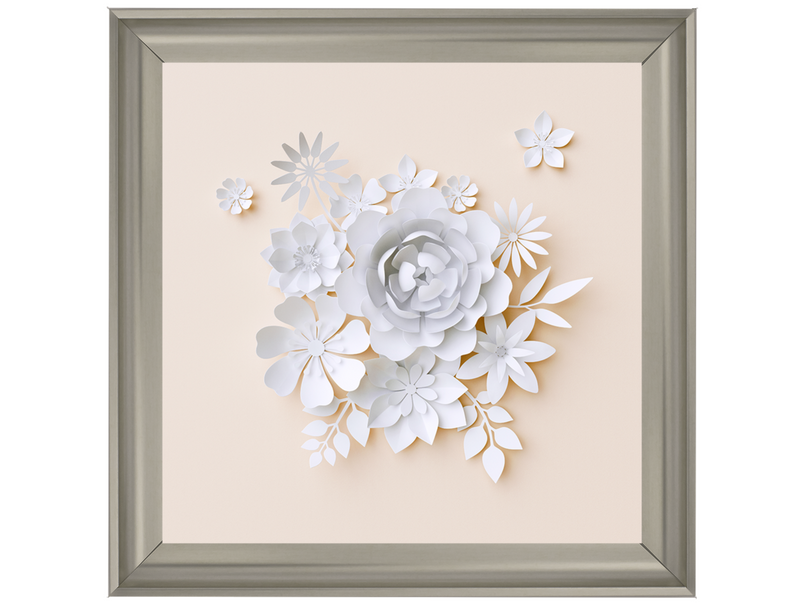 3D White Paper Flowers