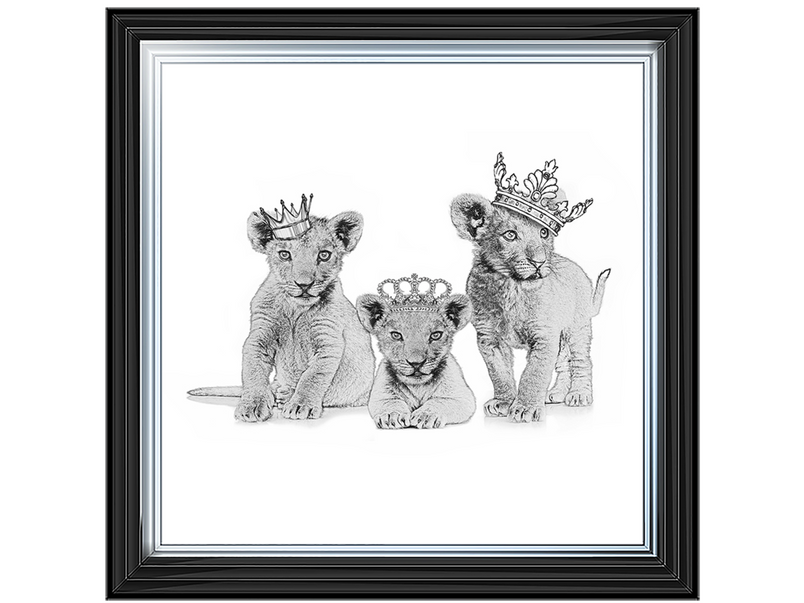 Three crowned cubs