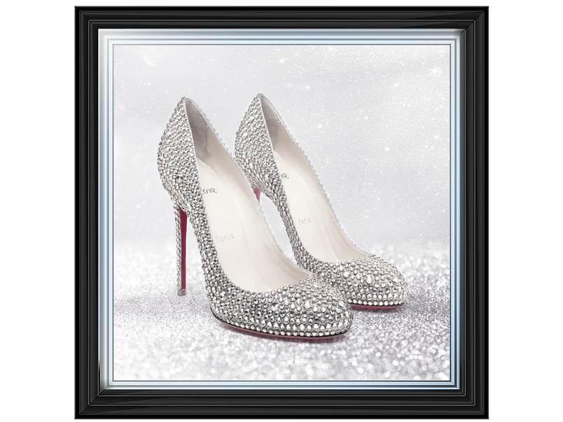 Jewelled Inspire Shoe with a red heel