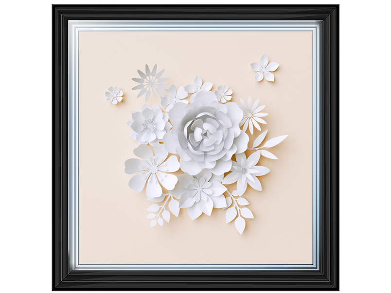 3D White Paper Flowers