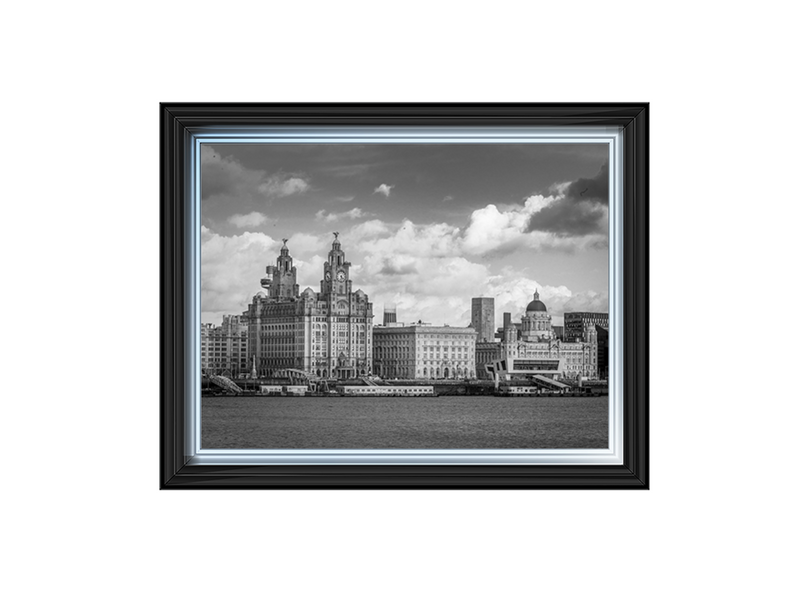 Liverpool city skyline across the River Mersey