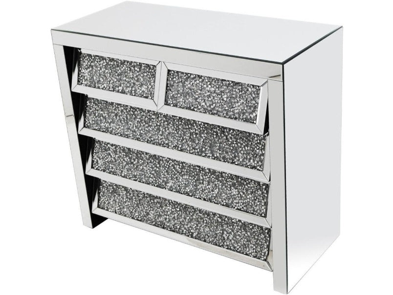 Roma Crush Diamond Angled 5 Drawer Chest