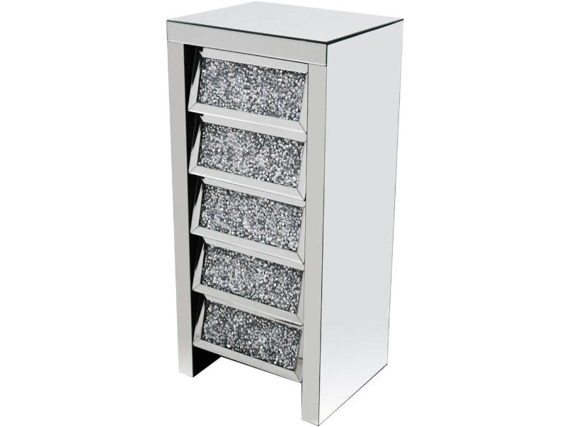 Roma Crush Diamond Angled 5 Drawer Tall Chest