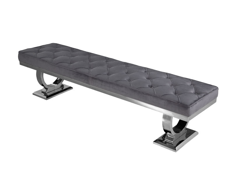 Lennox Velvet Dining Bench