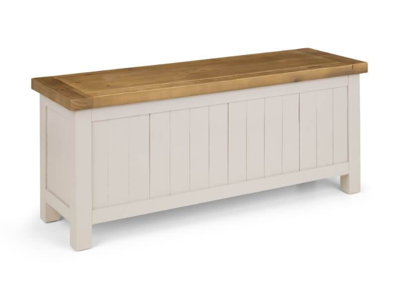 Aspen Storage Bench Grey Wash