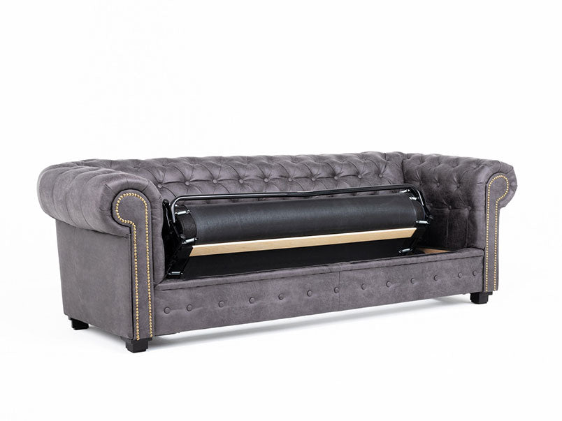 Omero 3 Seater Sofa Bed Faux Leather