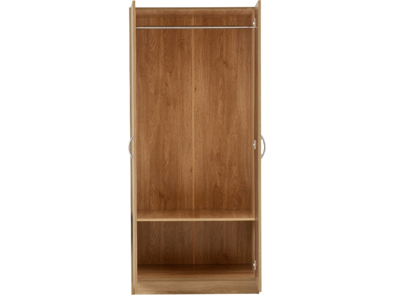 Bellingham 2 Door Wardrobe Oak Effect Veneer