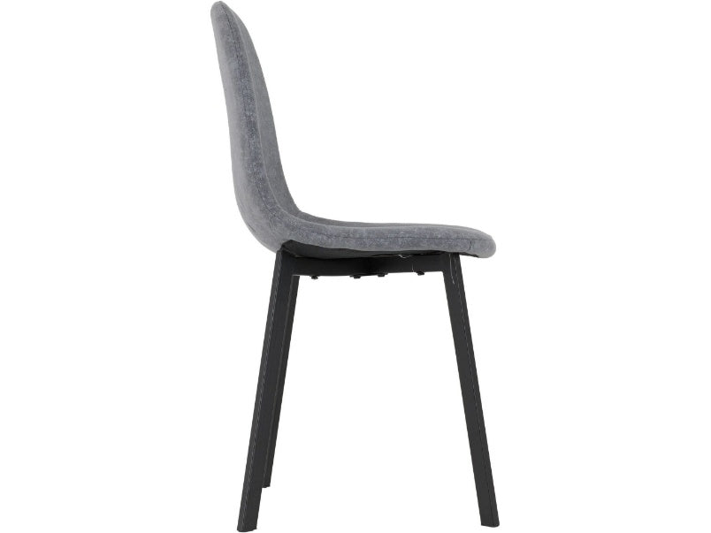 Berlin Dark Grey Fabric Dining Chair