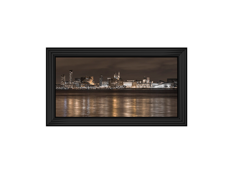 Liverpool city skyline across the River Mersey II