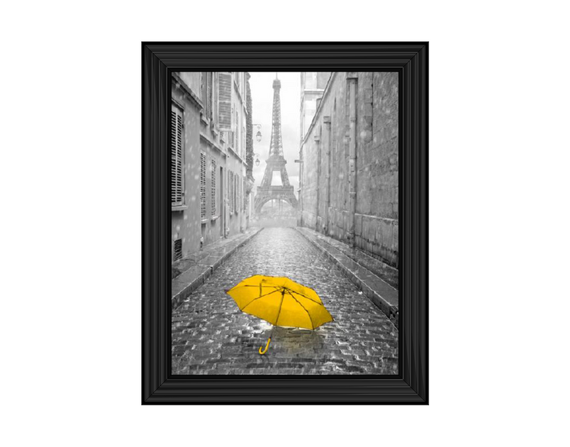 Lone yellow Umbrella Paris