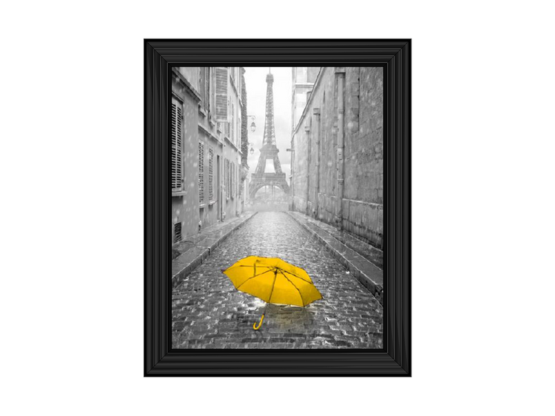 Lone yellow Umbrella Paris