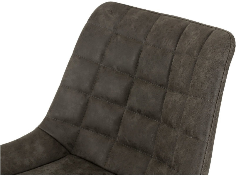 Brisbane Grey Faux Leather Bar Chair (Set of 2)