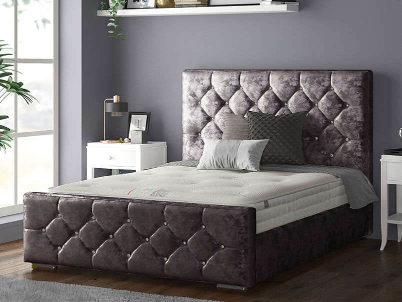 Belle Bed Crush Velvet Ameythsts