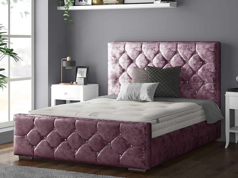 Belle Bed Crush Velvet Purple