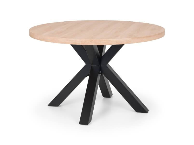 Berwick Round Table Oak Black