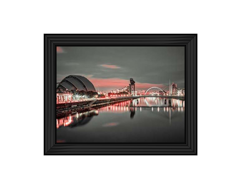 Red cityscape of Glasgow II, Assaf Frank