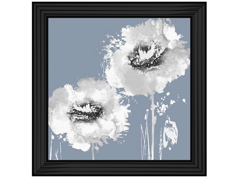 Flower Burst on Grey I