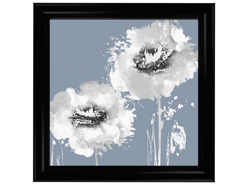 Flower Burst on Grey I