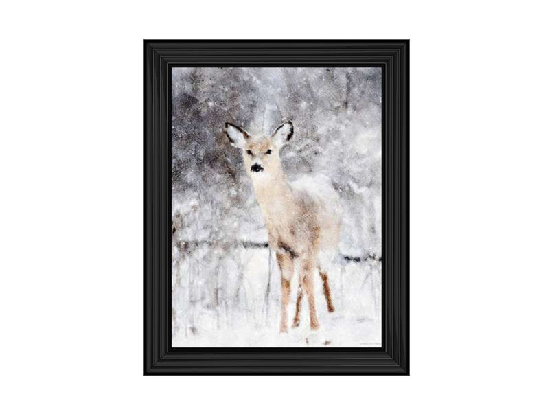 Deer in Winter Forest