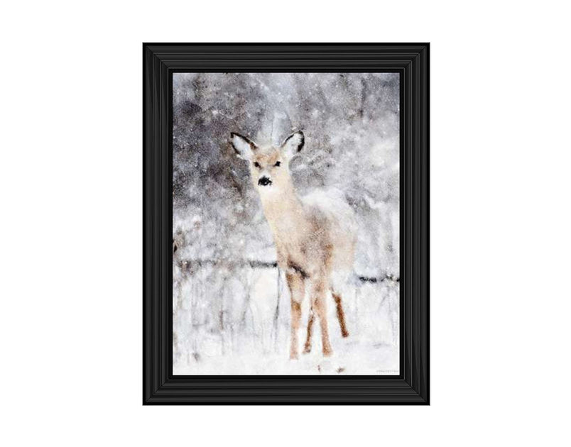 Deer in Winter Forest