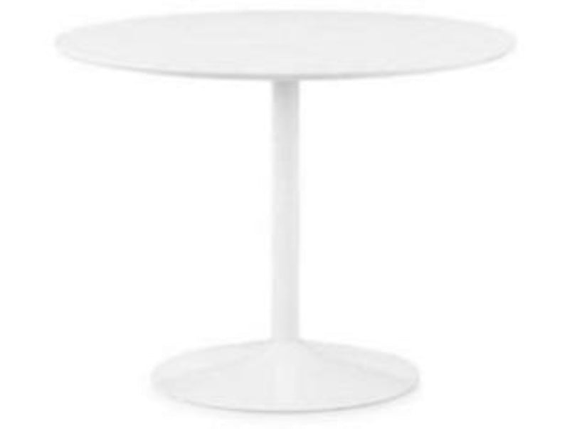 Blanco Round White Pedestal Table (100cm Diameter)