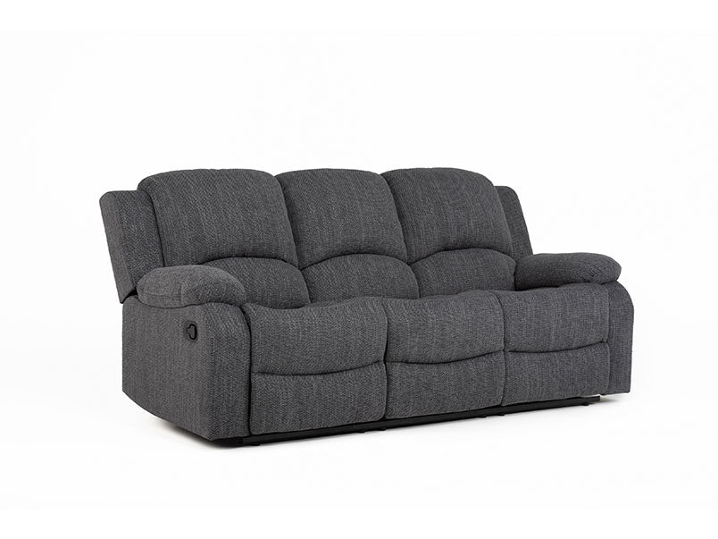 Boston Recliner 3 Seater Sofa Fabric