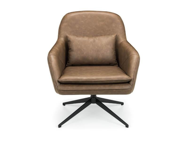 Bowery Swivel Chair Brown