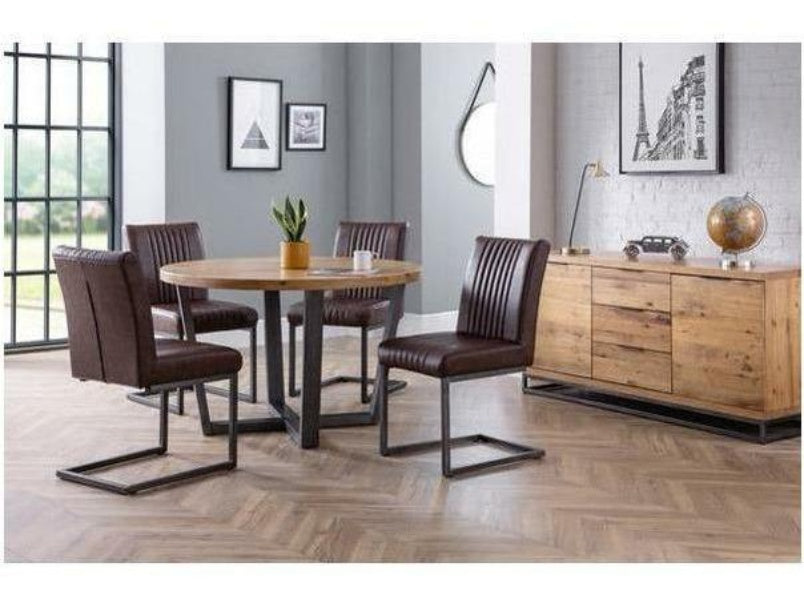 Brooklyn Oak Round Table (120cm Diameter)