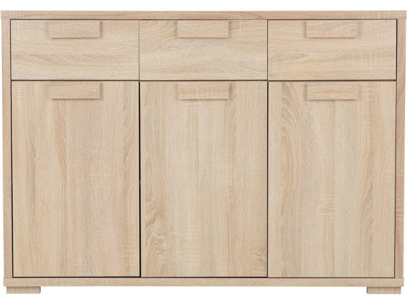 Cambourne 3 Door 3 Drawer Sideboard Sonoma Oak Effect Veneer