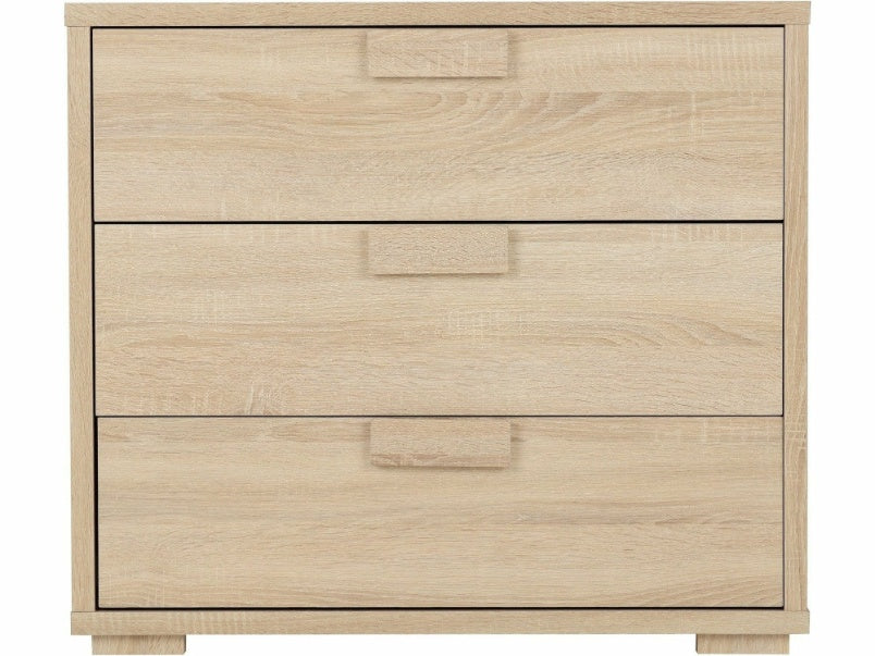 Cambourne 3 Drawer Chest Sonoma Oak Effect Veneer