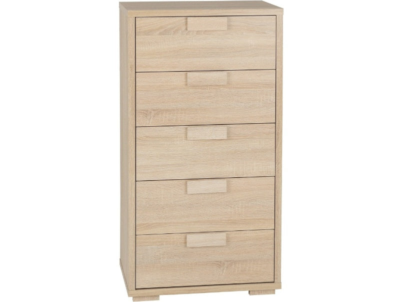 Cambourne 5 Drawer Chest Sonoma Oak Effect Veneer