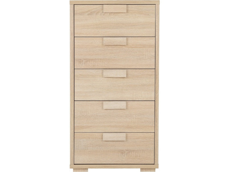 Cambourne 5 Drawer Chest Sonoma Oak Effect Veneer