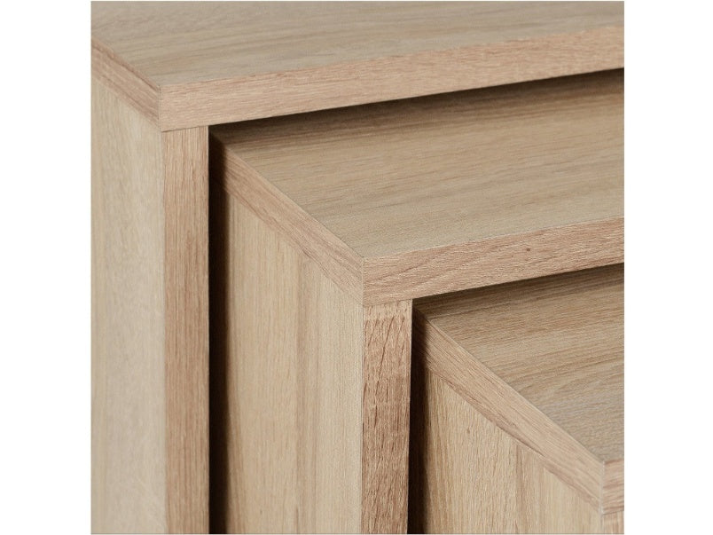 Cambourne Nest Of Tables Sonoma Oak Effect Veneer