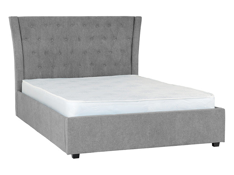 Calabria Upholstered Beds Grey Fabric