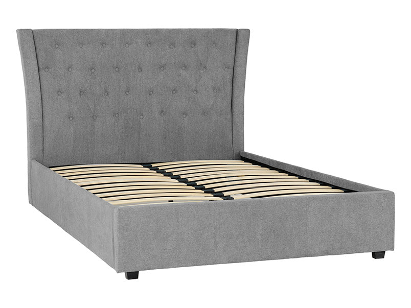 Calabria Upholstered Beds Grey Fabric