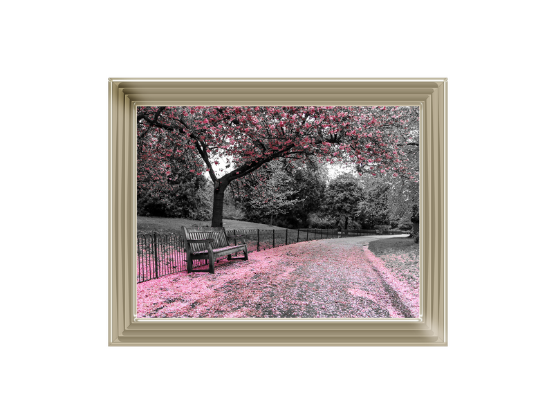 Park bench Pink