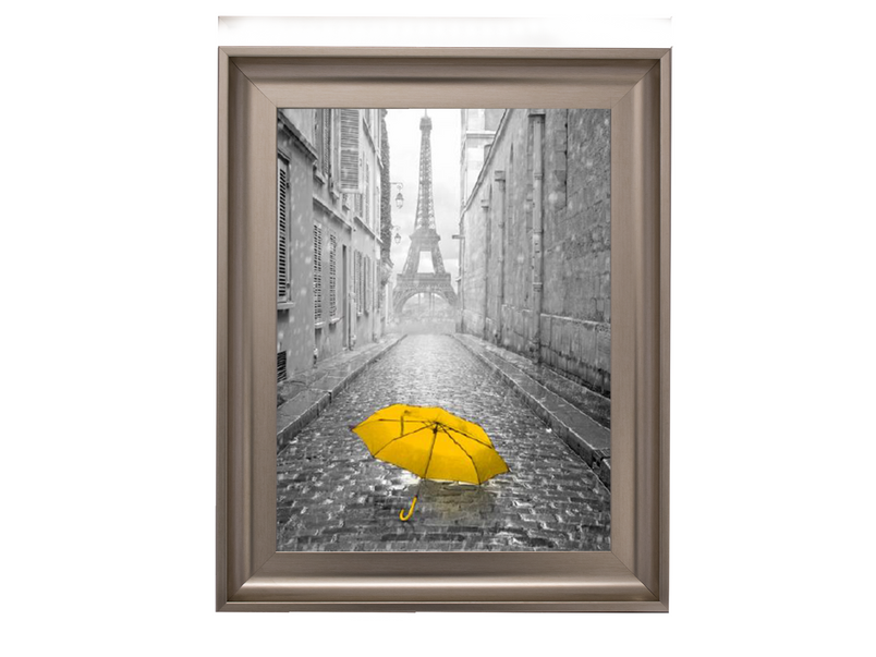 Lone yellow Umbrella Paris